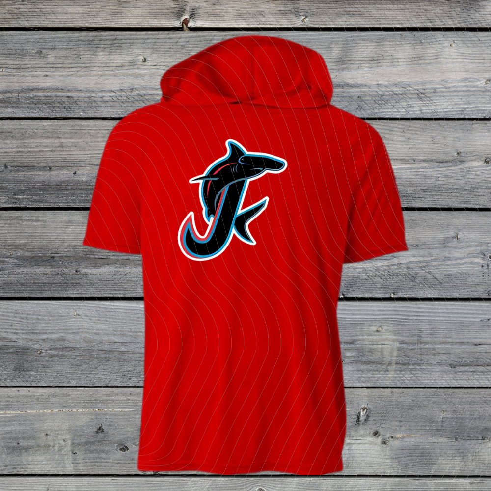 Jupiter Hammerheads Dri-Fit w/ Hood- Short & Long Sleeve- Design A-RED