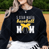 Five Star Baseball Mom Bow Design- All Styles