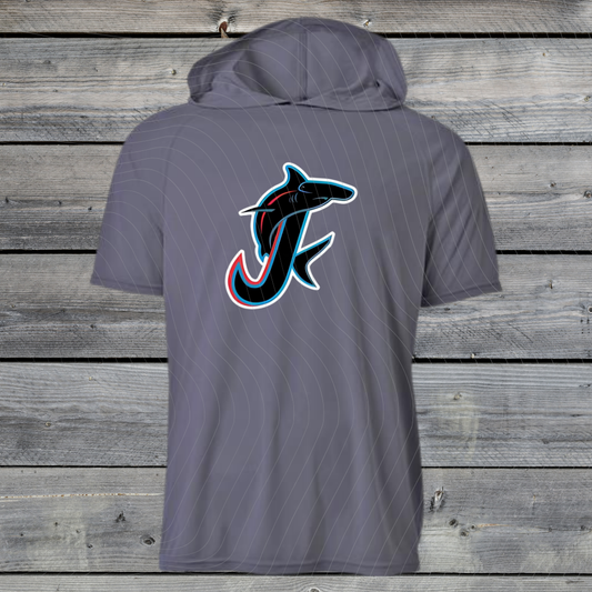 Jupiter Hammerheads Dri-Fit w/ Hood- Short & Long Sleeve- Design A-GRAY