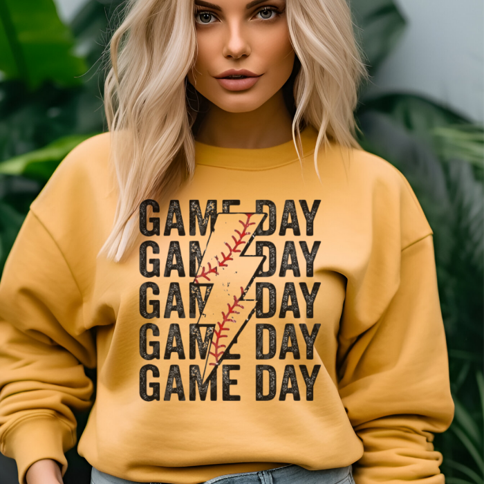 Game Day Lightning Bolt Top