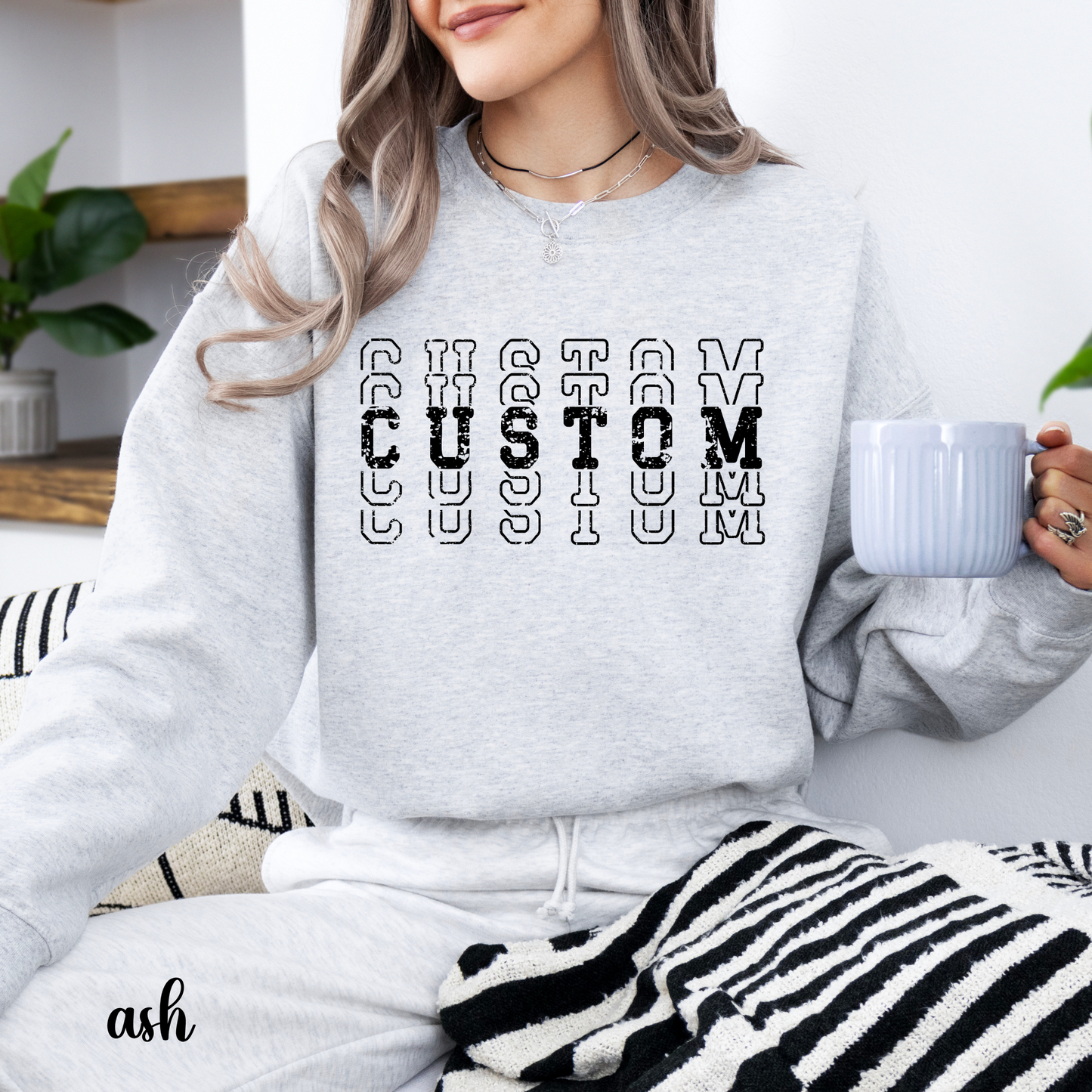 CUSTOM TEAM STACKED Sweatshirt and Hoodie