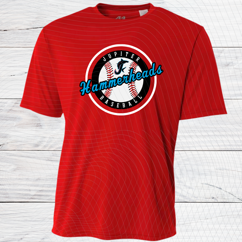 Hammerheads-C-RED- Short Sleeve/Long Sleeve Cotton and Dri Fit