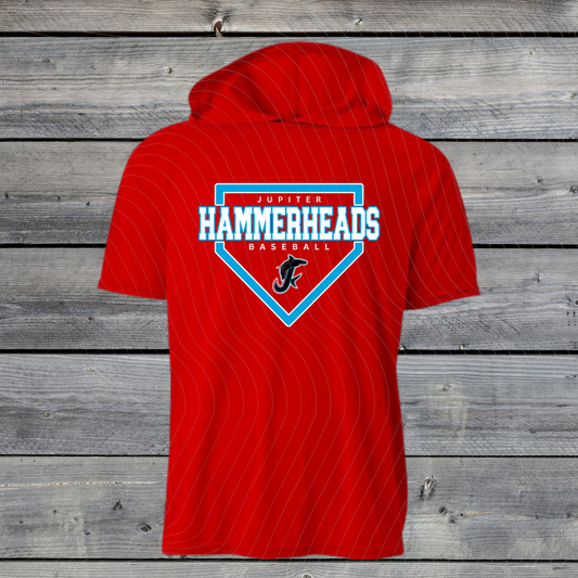 Jupiter Hammerheads Dri-Fit w/ Hood- Short & Long Sleeve- Design-B-RED