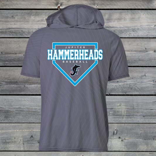 Jupiter Hammerheads Dri-Fit w/ Hood- Short & Long Sleeve- Design-B-GRAY