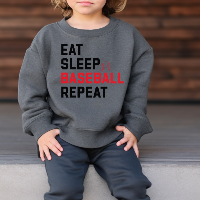 EAT SLEEP BASEBALL REPEAT Tee