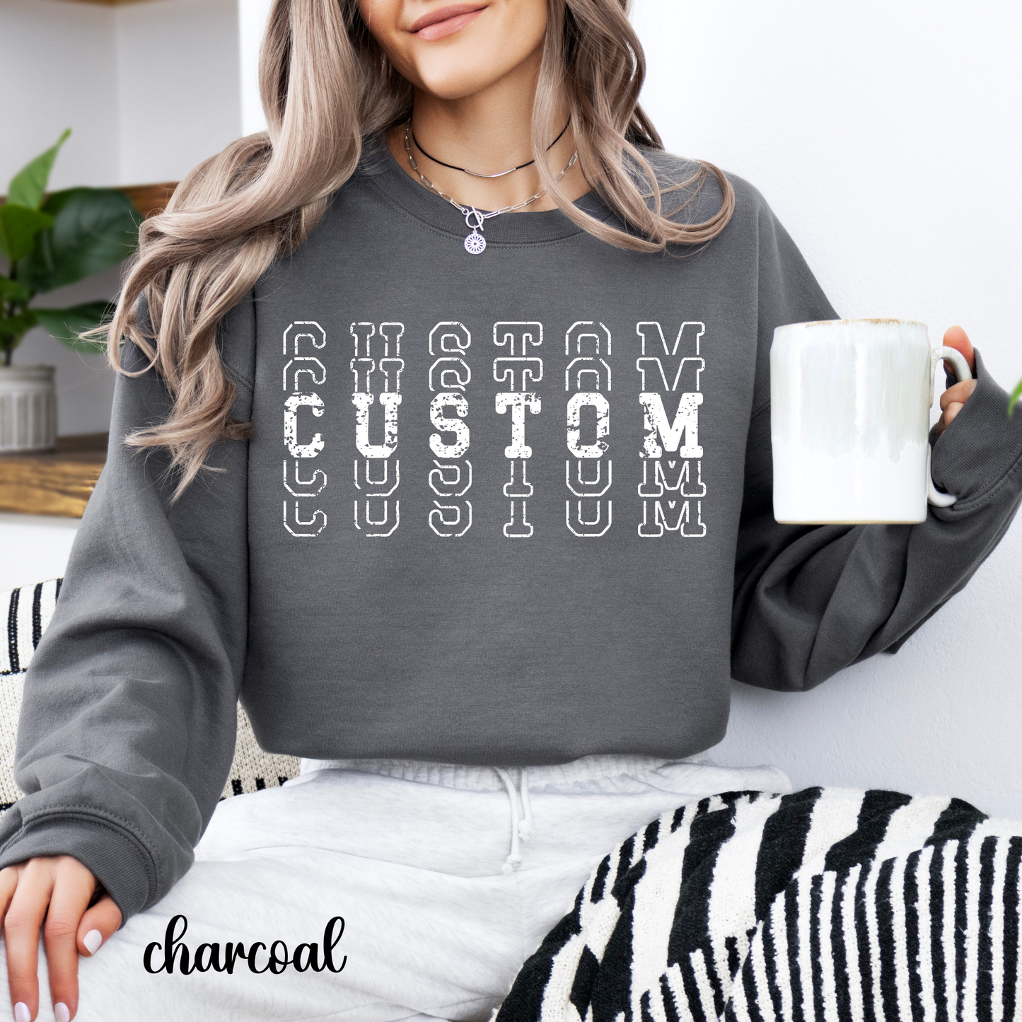 CUSTOM TEAM STACKED Sweatshirt and Hoodie