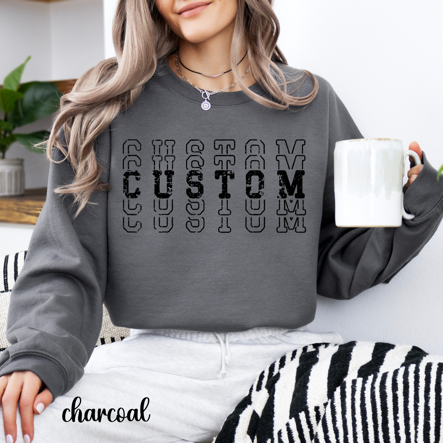 CUSTOM TEAM STACKED Sweatshirt and Hoodie