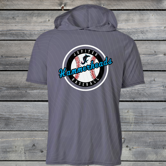 Jupiter Hammerheads Dri-Fit w/ Hood- Short & Long Sleeve- Design-C-GRAY