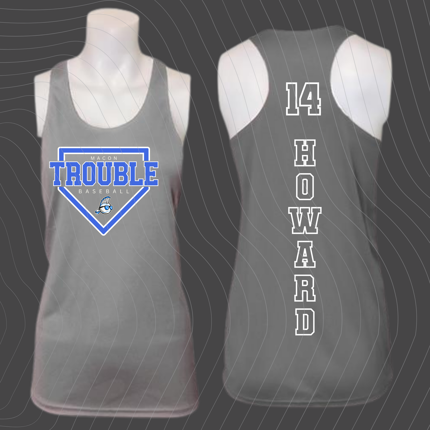 Macon Trouble-Design C- GRAY- Tank Top