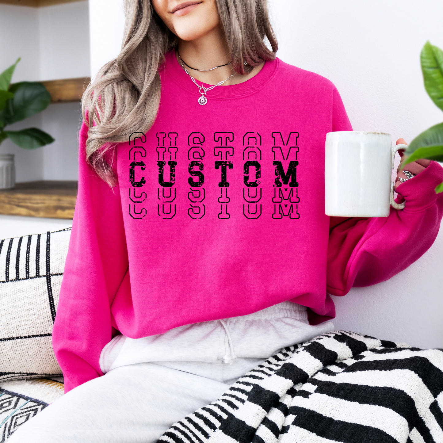 CUSTOM TEAM STACKED Sweatshirt and Hoodie