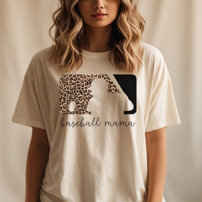 Baseball Mama Leopard MLB Top