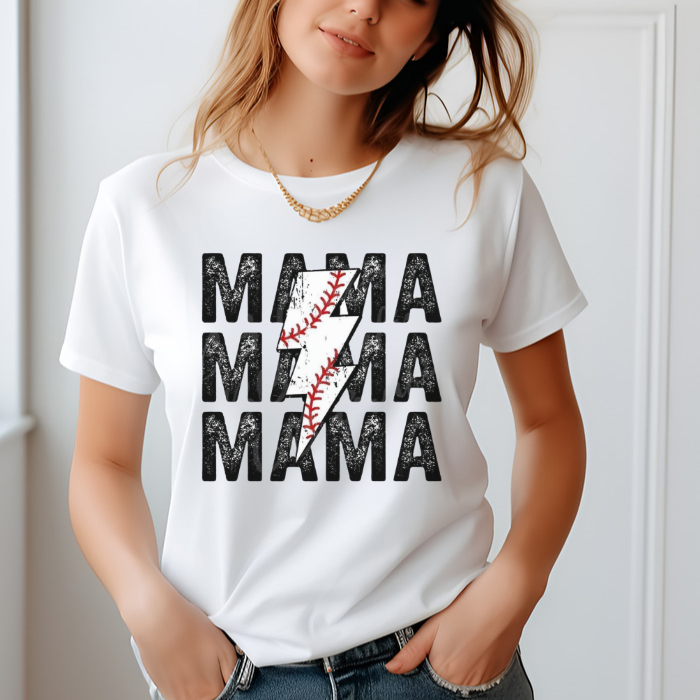 MAMA x3 Baseball Lightning Bolt Tops