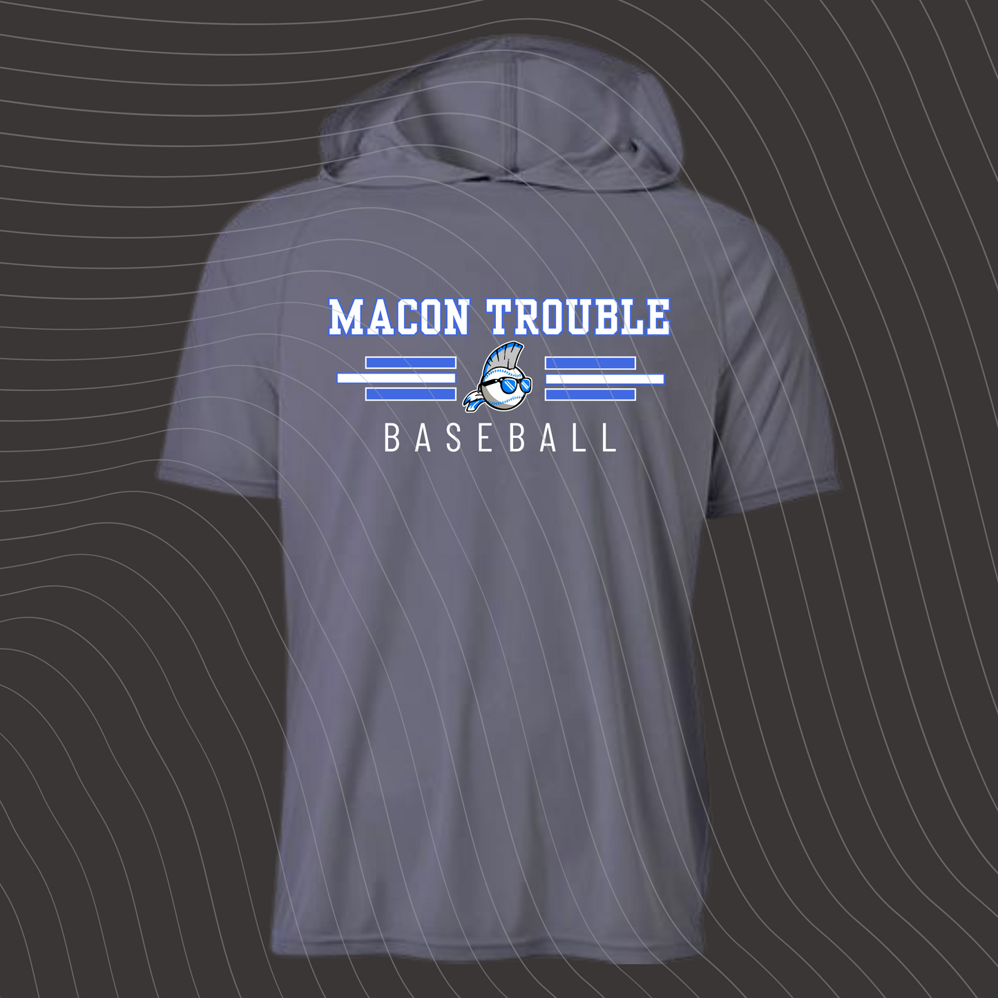 Macon Trouble- Design-A-GRAY- Short/Long Sleeve Dri-Fit w/ Hood