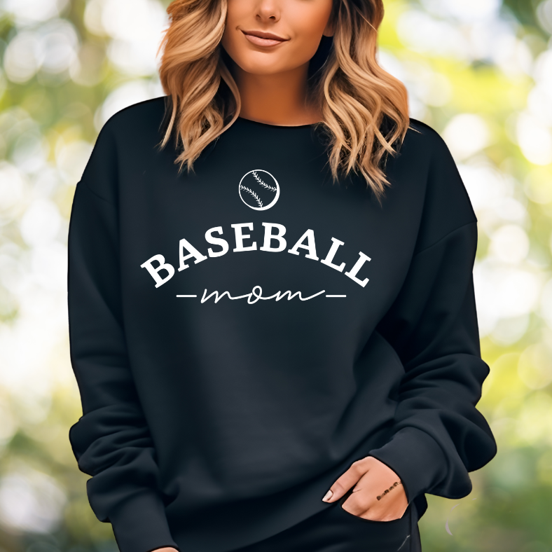 Baseball Mom in White Top