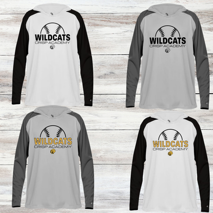 Crisp Academy Baseball — Headphone Baseball Hooded Tops design example