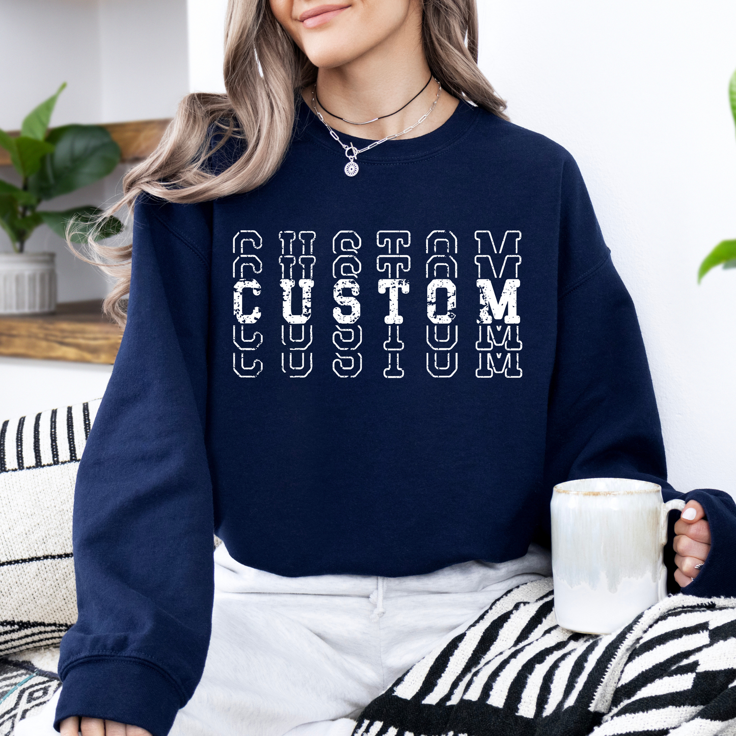 CUSTOM TEAM STACKED Sweatshirt and Hoodie