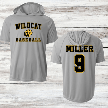 Crisp Academy Baseball Custom Name and Number design example