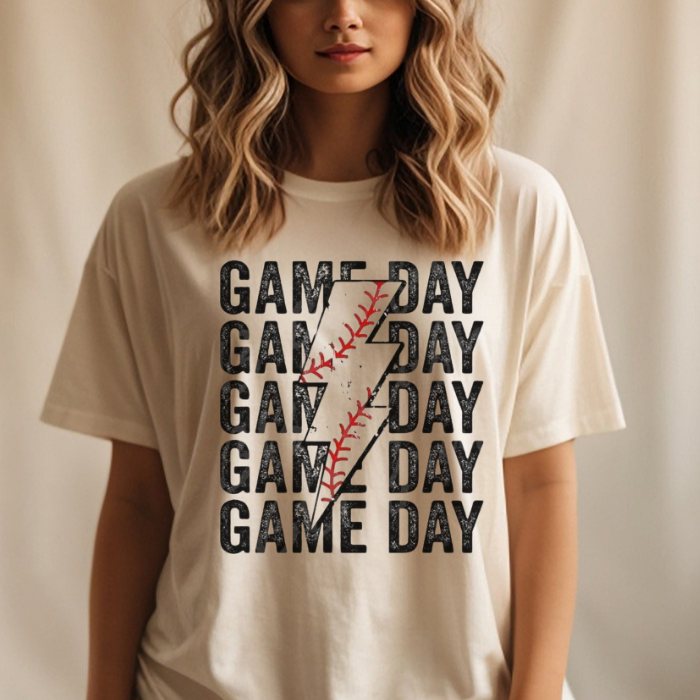 Game Day Lightning Bolt Top