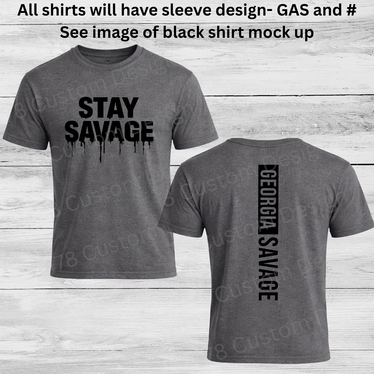 Georgia Savage Baseball 9u- Design 6