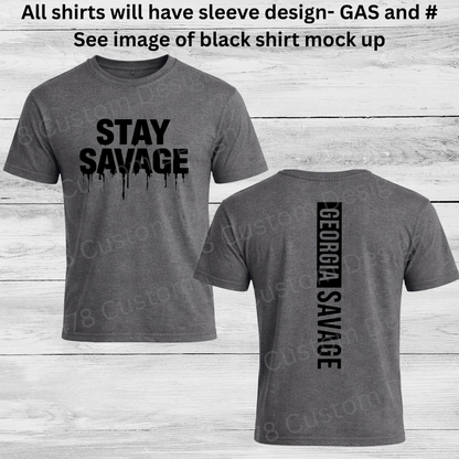 Georgia Savage Baseball 9u- Design 6