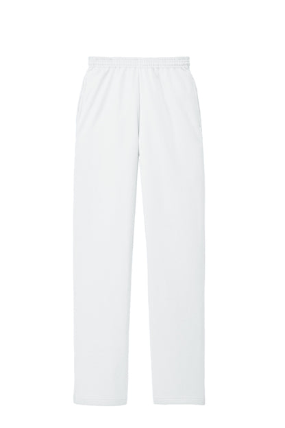 Port & Co Core Fleece Sweatpants with Pockets (PC78P) in White