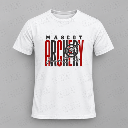 Custom Tall Archery Aunt Target Top with approved chest print size and 478 Custom Design watermark