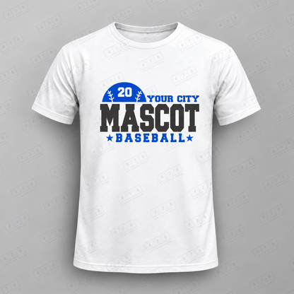 Custom Side Half Ball Baseball Top apparel mockup with 478 Custom Design watermark