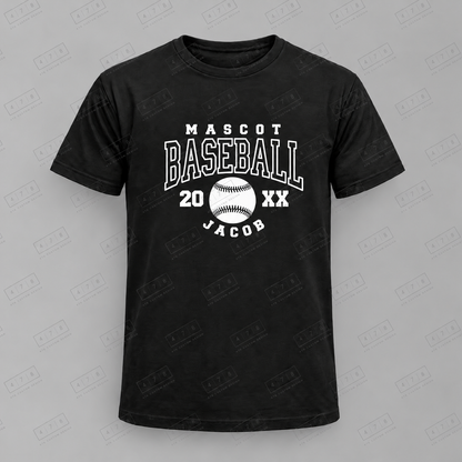 Custom Outlined Player Baseball Top apparel mockup with 478 Custom Design watermark