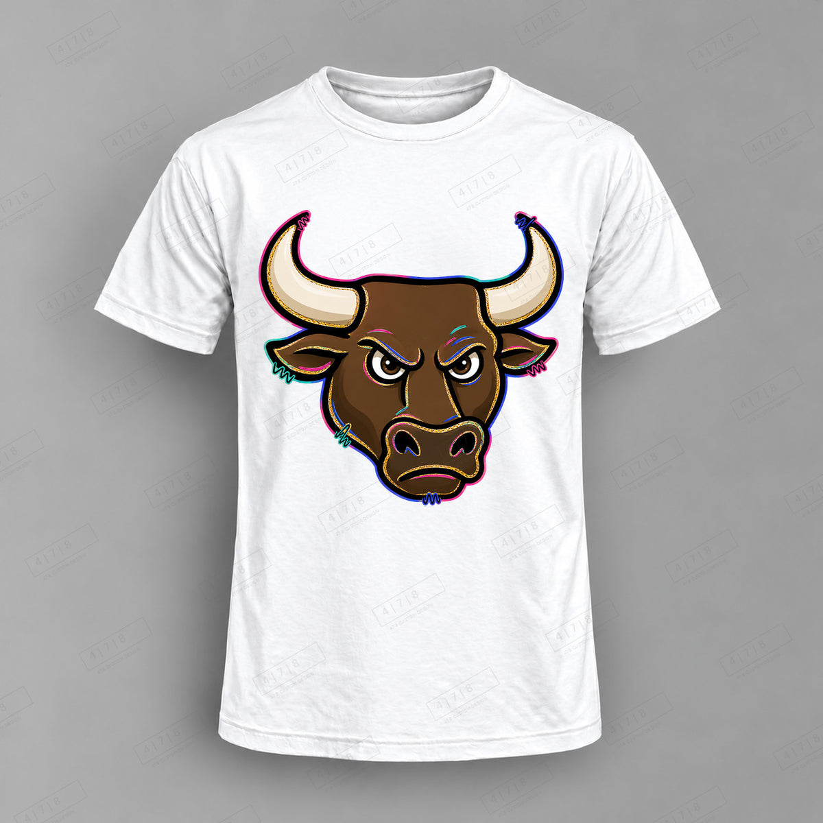 aiassis Mascot Jerseys Top shown on white shirt — 478 Custom Design