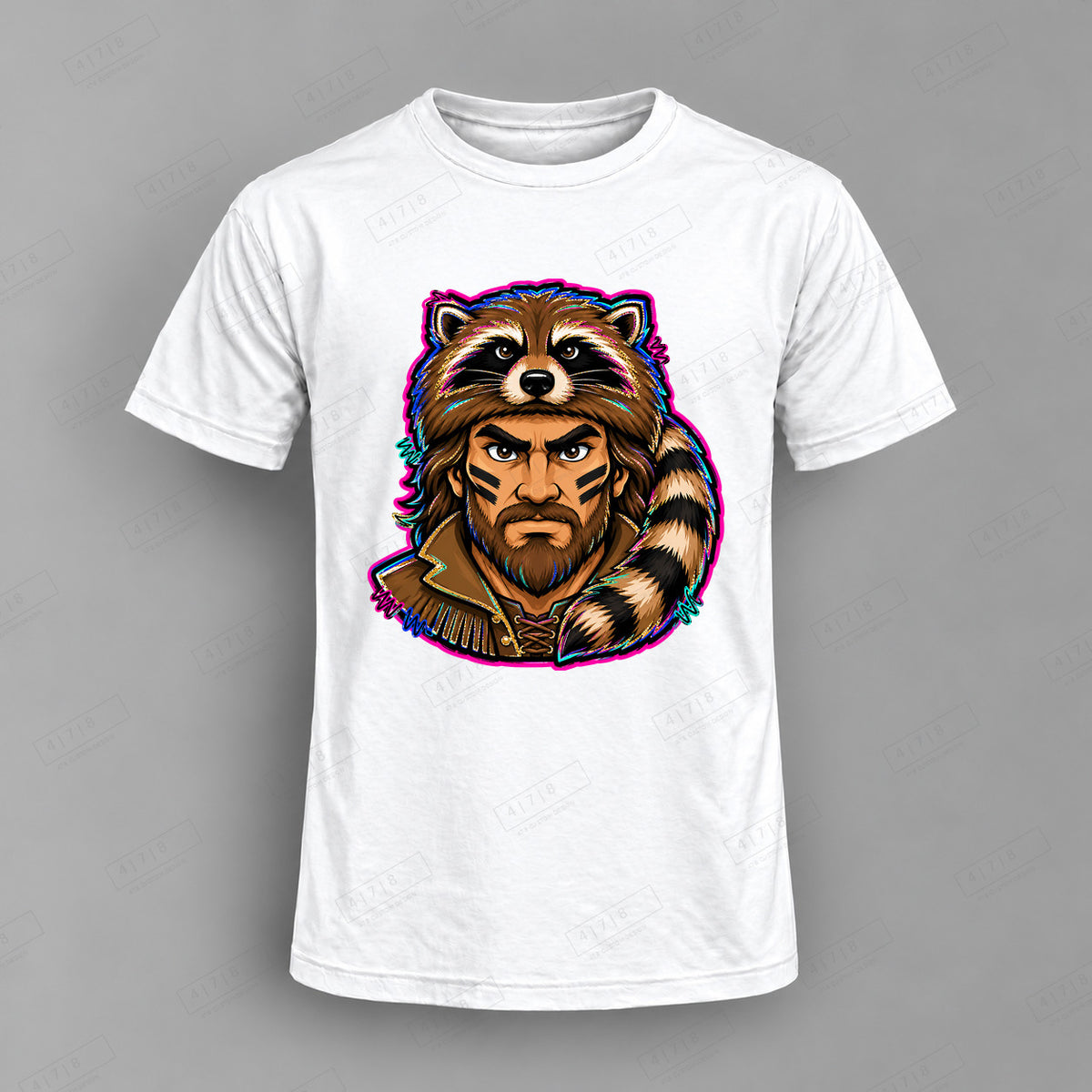 aiassis Mascot Pioneers Top shown on white shirt — 478 Custom Design