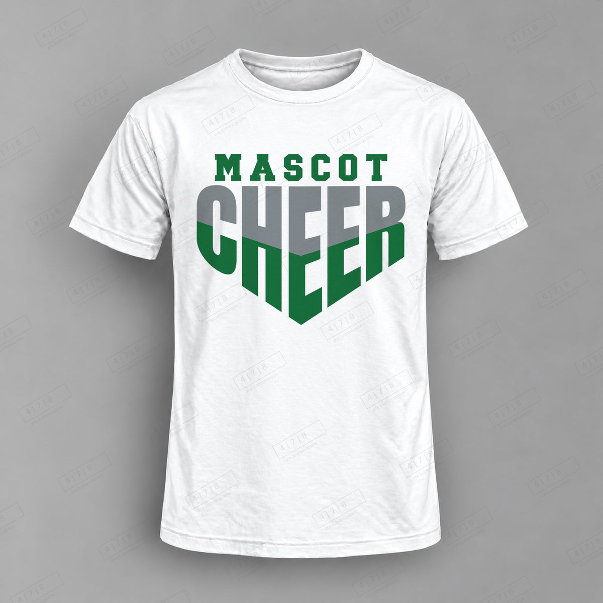Custom Cheer Design 2-0022sc Top white shirt mockup with 478 Custom Design watermark