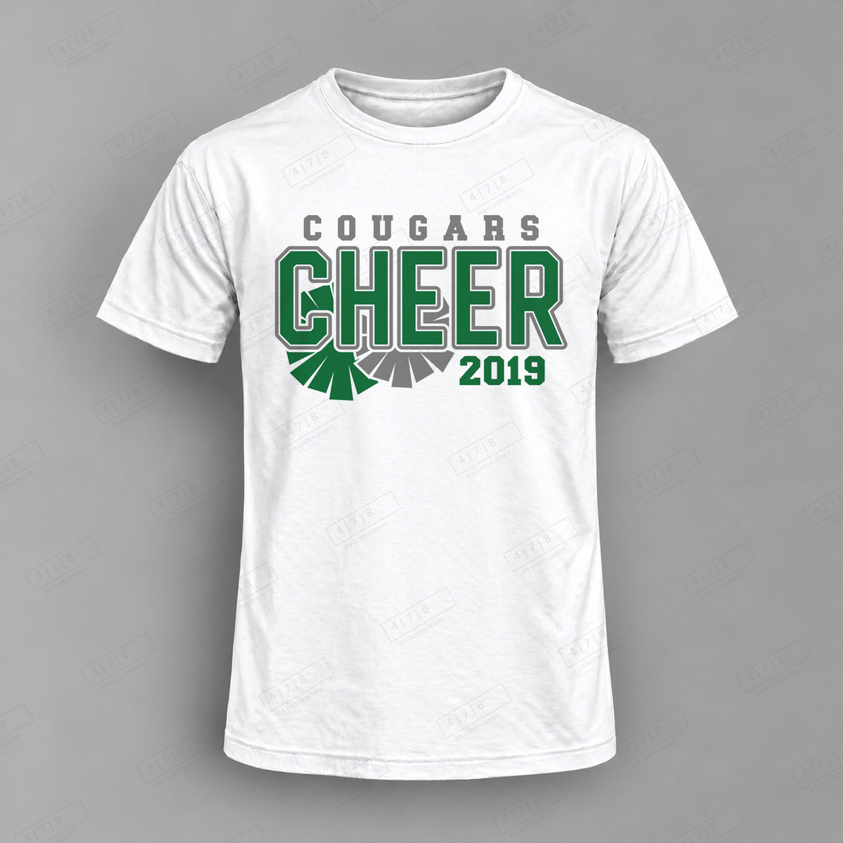 Custom Cheer Design 2-0034sc Top white shirt mockup with 478 Custom Design watermark