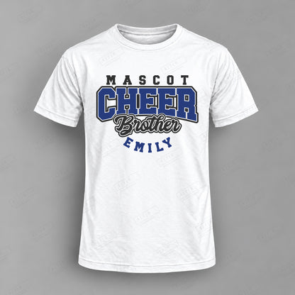 Custom Cheer Brother Design 4-brother cheer template Top white shirt mockup with 478 Custom Design watermark