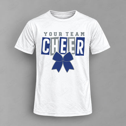 Custom Cheer Design 8-001  2 Top white shirt mockup with 478 Custom Design watermark