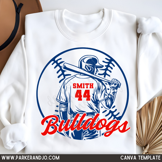 Custom Baseball Player Top mockup showing the pictured apparel design.