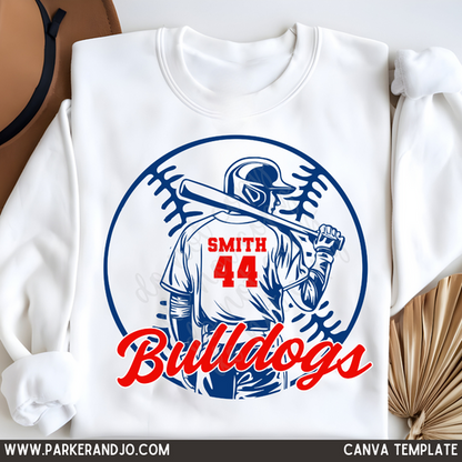 Custom Baseball Player Top mockup showing the pictured apparel design.