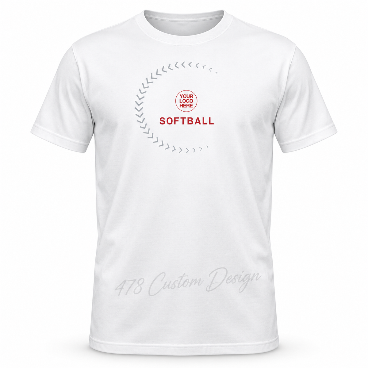 Custom-Baseball design on full-length short-sleeve dri-fit shirt