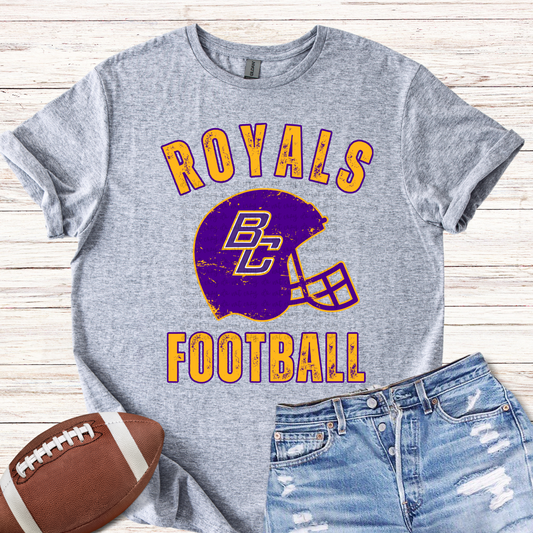 Custom Distressed Football Helmet Top mockup showing the pictured apparel design.