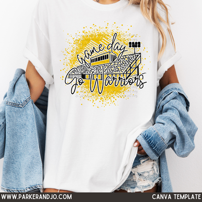 Custom Game Day Stadium Top mockup showing the pictured apparel design.