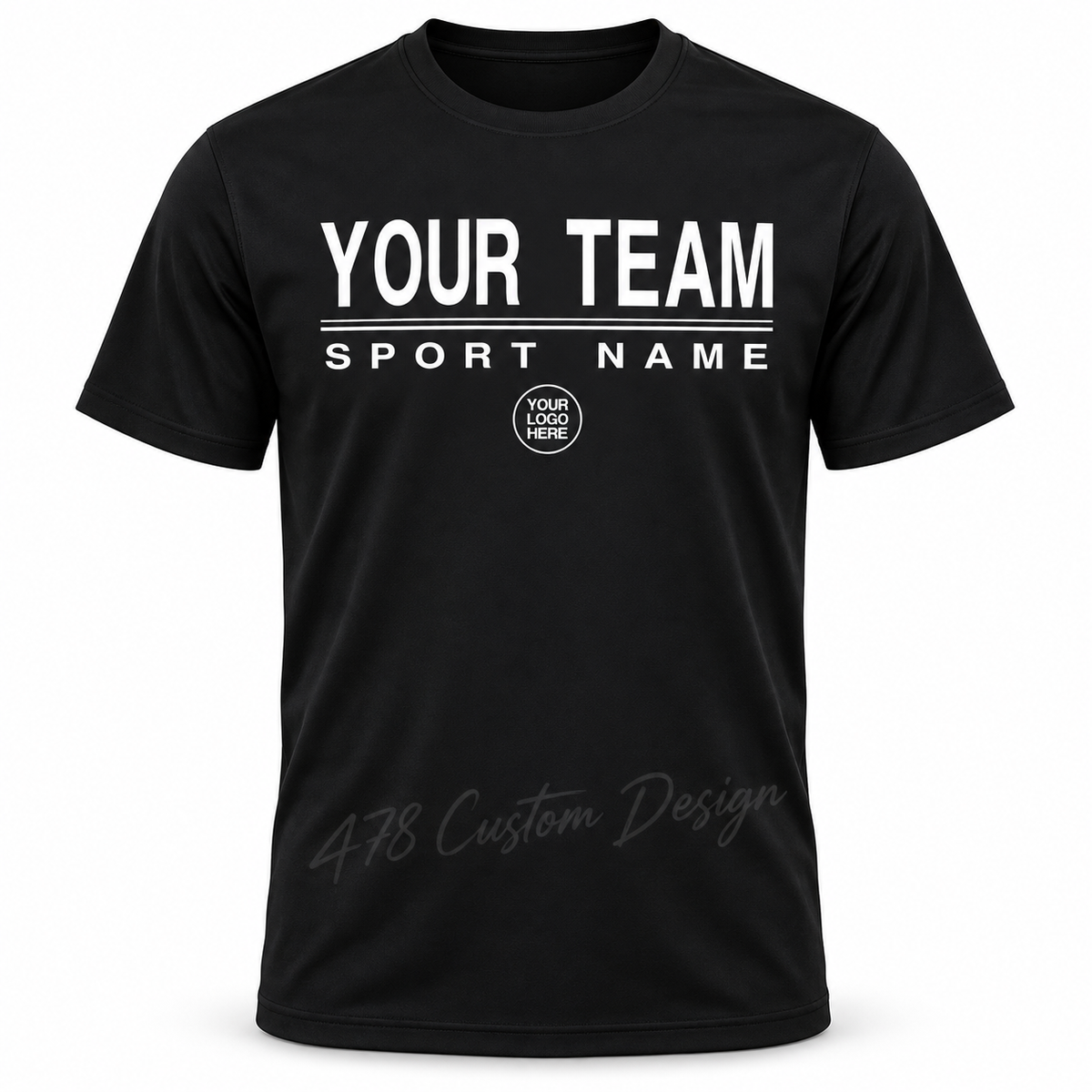 Custom-General design on full-length short-sleeve dri-fit shirt