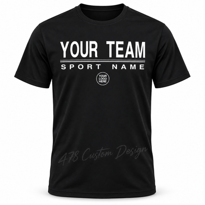 Custom-General design on full-length short-sleeve dri-fit shirt