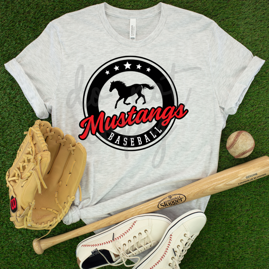 Custom Simple Baseball Circle Top mockup showing the pictured apparel design.