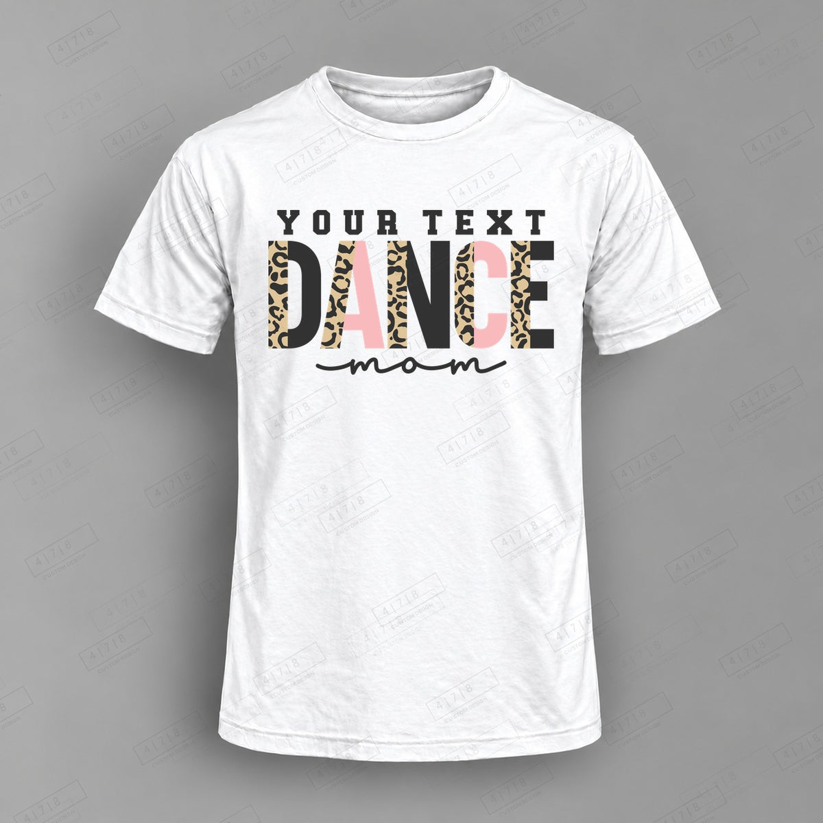 Custom Dance Design 2-0021 Top on white shirt, 478 Custom Design watermarked mockup