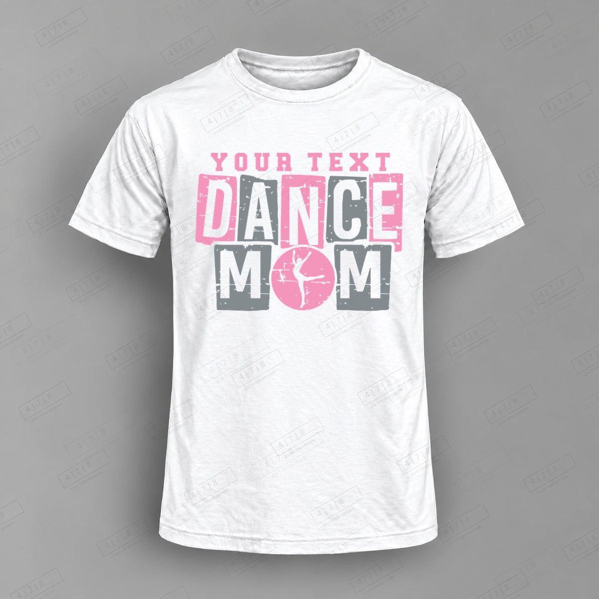 Custom Dance Design 2-0031 Top on white shirt, 478 Custom Design watermarked mockup