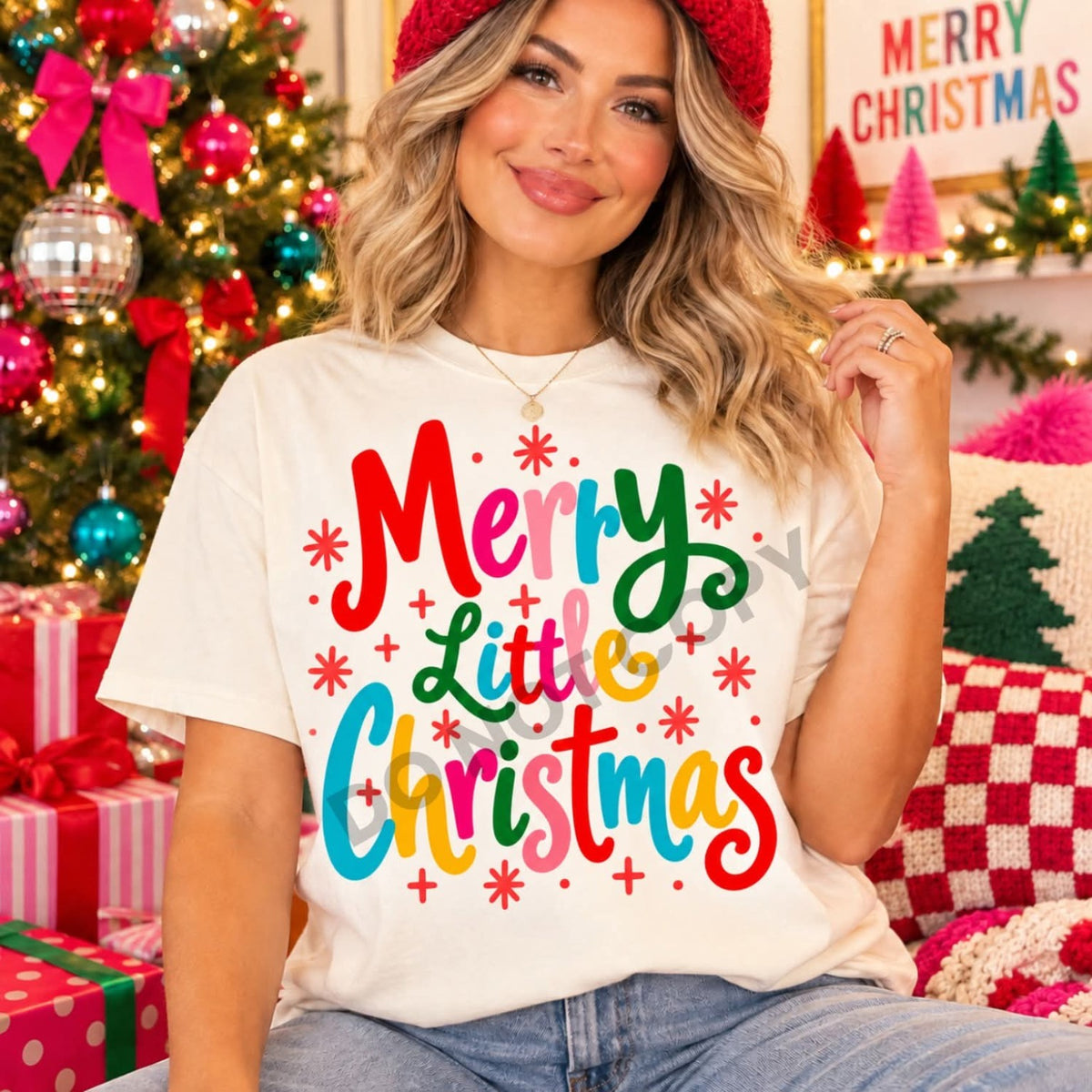 Merry Little Christmas Colorful Shirt
