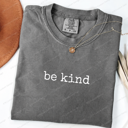 Be Kind Typewriter Top apparel mockup — 478 Custom Design
