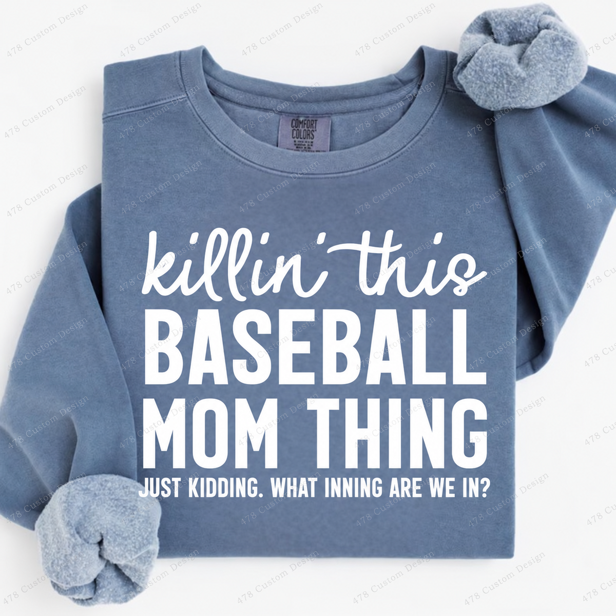 Killin This Baseball Mom Thing Top apparel mockup — 478 Custom Design