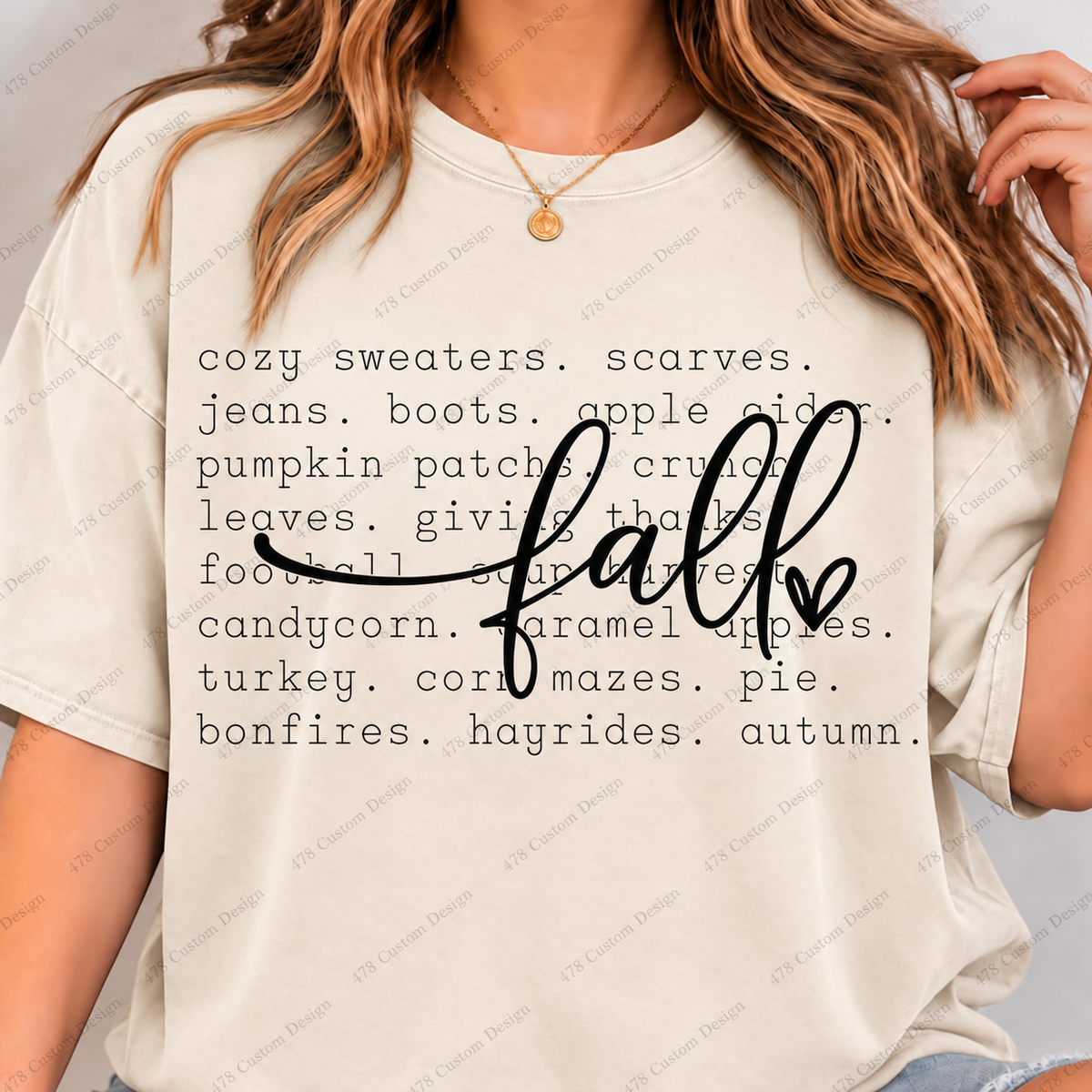 Fall Favorites Coquette Top apparel mockup — 478 Custom Design