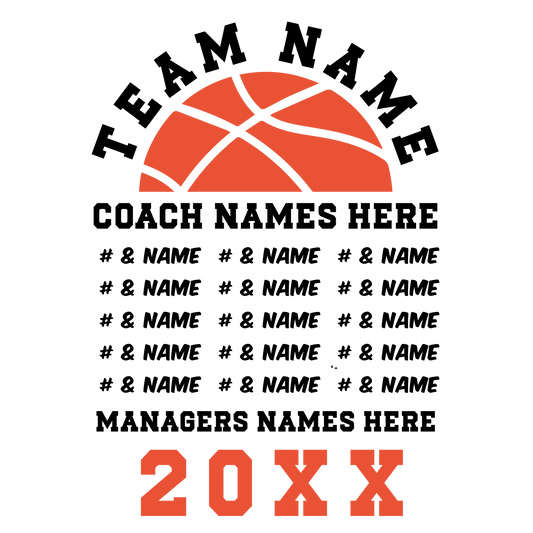 R03 — Basketball roster layout example