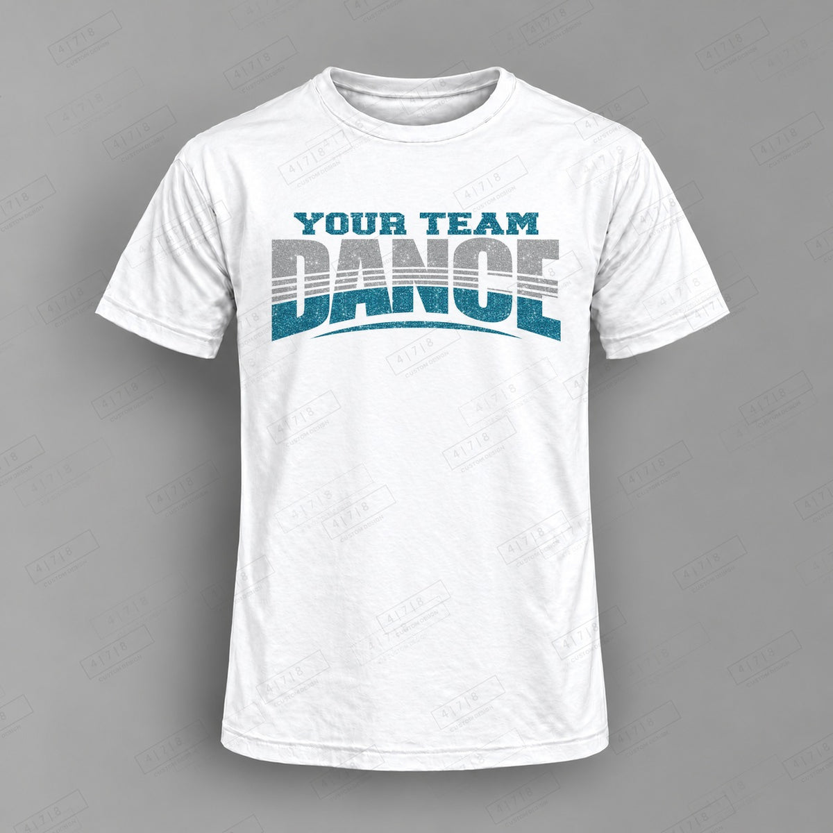 Custom Dance Design 0012 Top on white shirt, 478 Custom Design watermarked mockup